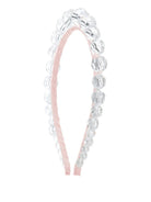 Cerchietto per capelli per bambina Monnalisa bianco con applicazione perline 77G000 7741 0091 MONNALISA 