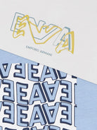 Set di due T-shirt per neonato Emporio Armani Kids multicolore con logo sul davanti EB001333 AF14503 M0002 EMPORIO ARMANI KIDS 