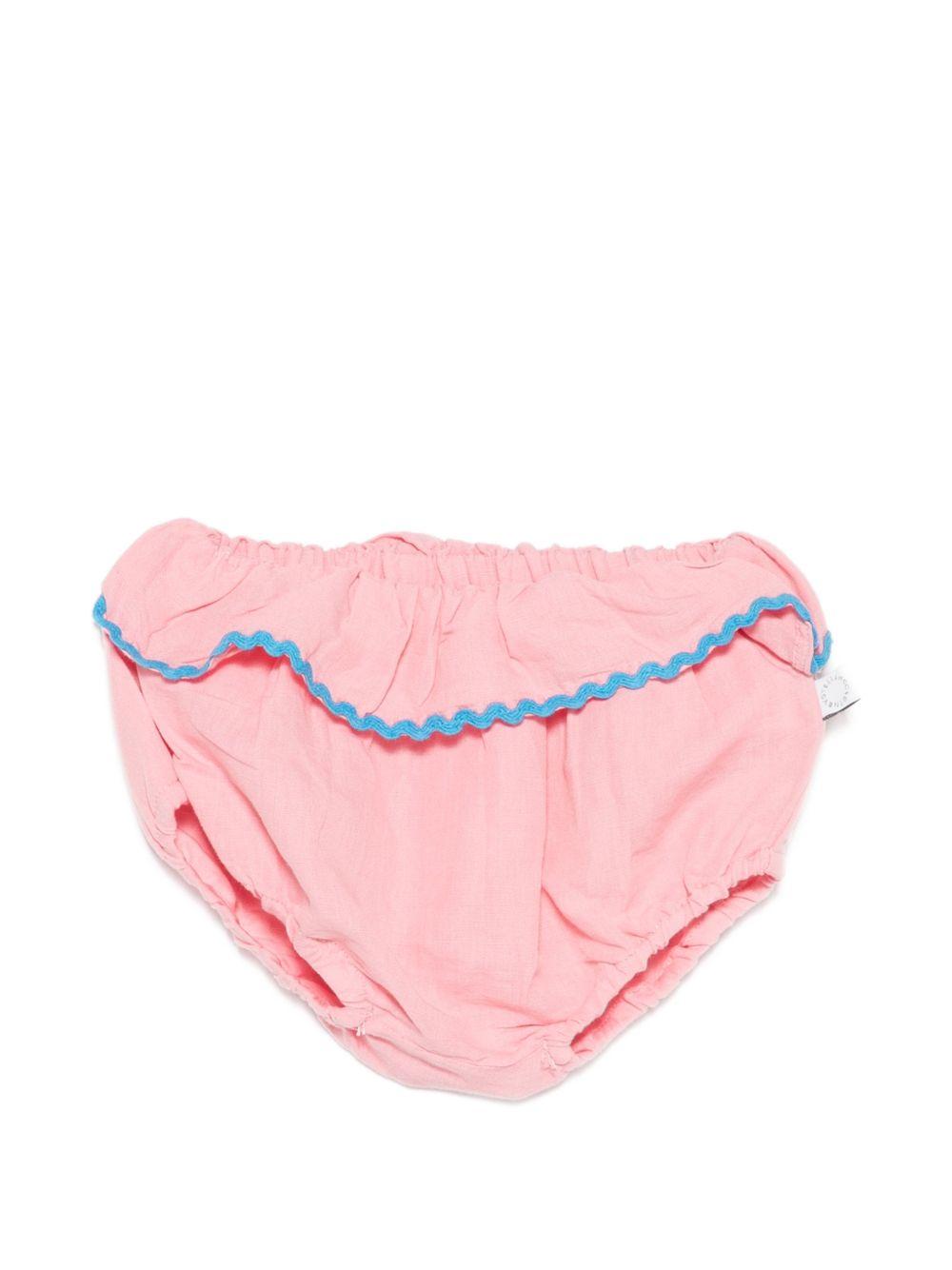 Abito per neonata Stella McCartney Kids rosa con dettagli con volant TY1122 Z0138 509 STELLA McCARTNEY KIDS 