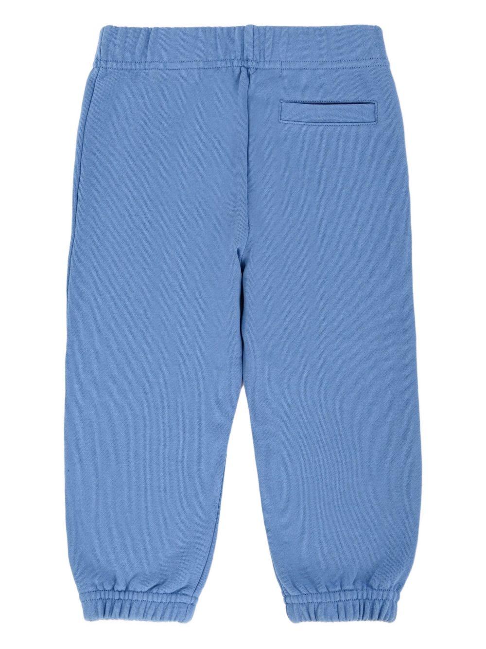 Pantaloni sportivo per bambino Palm Angels Kids azzurri con stampa logo PBXD001F25FLE001 4203 PALM ANGELS KIDS 