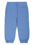 Pantaloni sportivo per bambino Palm Angels Kids azzurri con stampa logo PBXD001F25FLE001 4203 PALM ANGELS KIDS 