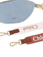 Marsupio per bambina Chloé Kids azzurro con placca con logo C20880 Z10 CHLOE' KIDS 