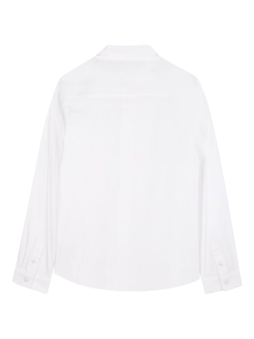 Camicia per bambino BOSS Kids bianca con chiusura con zip J52319 10P BOSS KIDS 