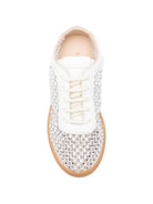 Sneakers per bambina Florens bianco latte con reticolo decorato F1253 1/2 LATTE FLORENS KIDS 