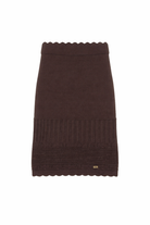 Gonna per bambina Elisabetta Franchi La Mia Bambina marrone in maglia EFGO209CFL109 6028 ElISABETTA FRANCHI KIDS 