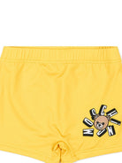 Costume per neonato Moschino Kids giallo con stampa Teddy MXL006LKA11 50577 MOSCHINO KIDS 