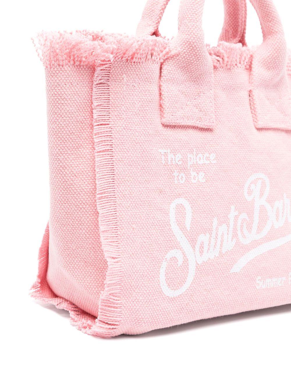 Borsa Mini Vanity MC2 Saint Barth rosa con dettaglio frange VAMI001 00135L MC2 ST. BARTH KIDS 