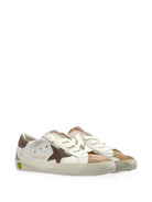 Sneakers Super-Star per bambini Golden Goose Kids bianche con patch a stella F00102F008662 12513 GOLDEN GOOSE KIDS 