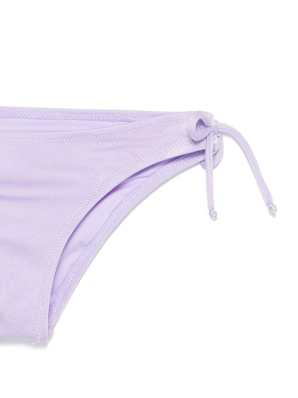 Bikini per bambina MC2 Saint Barth Kids Paloma lilla con decorazione strass PALO002 04035H MC2 ST. BARTH KIDS 