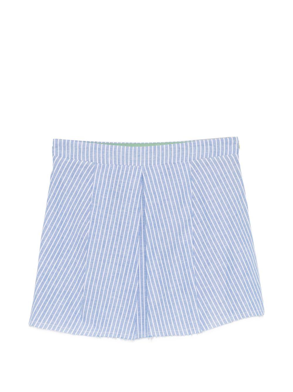 Gonna per donna Merci azzurra con motivo a righe GN172 UNICO MERCI 