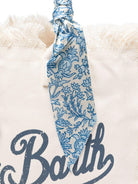 Borsa Vanity MC2 Saint Barth bianco con manici avvolti da foulard VANI045 09243L MC2 ST. BARTH KIDS 