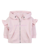 Felpa per neonata Givenchy Kids rosa con dettaglio logo H30898 44Z GIVENCHY KIDS 