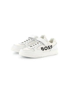 Sneakers per bambino Boss Kidswear bianco con stampa logo J51644 10P BOSS KIDS 
