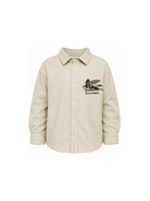 Camicia per bambino Etro Kids beige con ricamo Pegaso sul davanti GZ5H30 Z4073 108 ETRO KIDS 