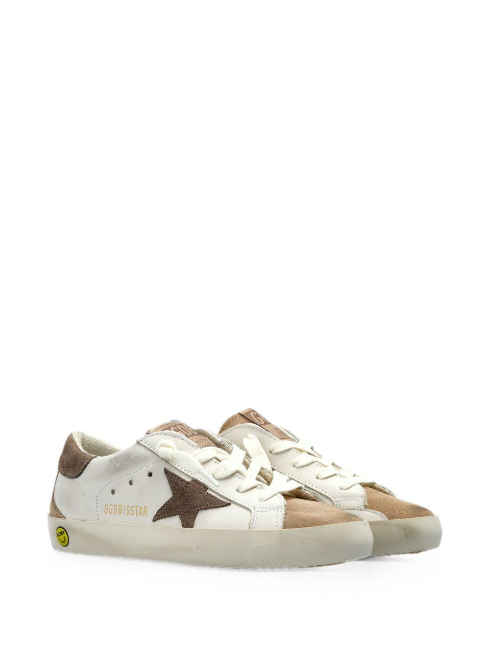 Sneakers Super-Star per bambini Golden Goose Kids bianche con patch a stella F00102F008662 12513 GOLDEN GOOSE KIDS 