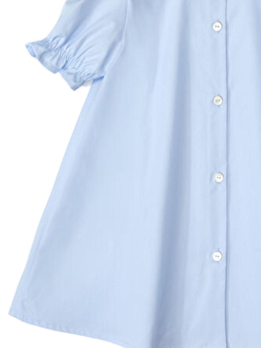 Abito per neonata Fendi Kids azzurro con logo sul davanti BFB559 A31W F1PBD FENDI KIDS 