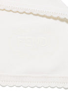 Coperta per neonati Fendi Kids bianca con design lavorato a maglia BUJ298 ATRM F0TU9 FENDI KIDS 