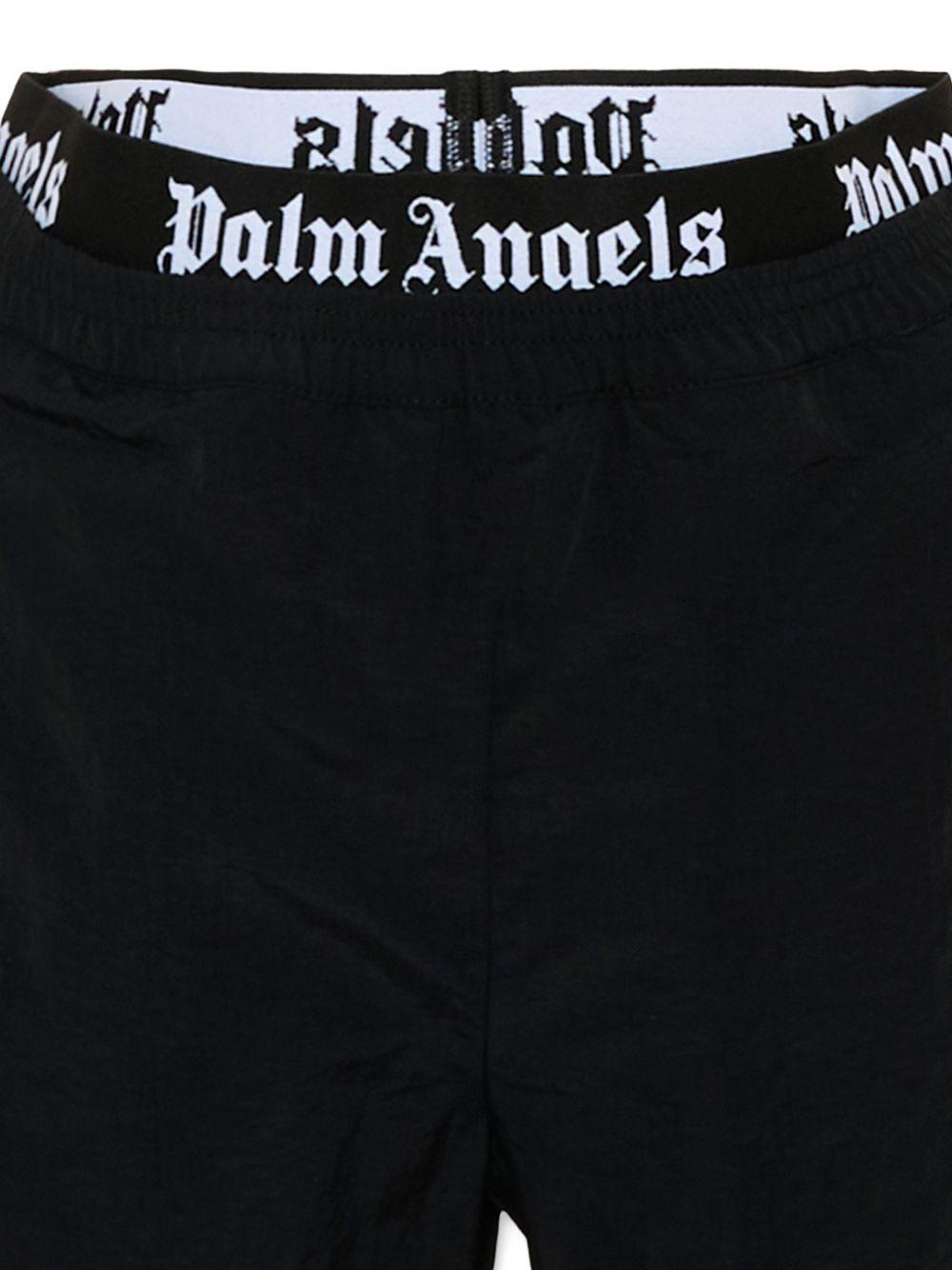 Costume da bagno per bambino Palm Angels Kids nero con logo in vita PBFD005S26FAB001 110 PALM ANGELS KIDS 