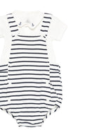 Set t-shirt e tutina per neonato Petit Bateau multicolore con design a righe A0EZ3 01 PETIT BATEAU KIDS 