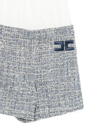 Tuta  per bambina Elisabetta Franchi La Mia Bambina multicolore con motivo intreccciato EFTA1160TV123 D915 ElISABETTA FRANCHI KIDS 