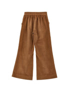 Pantaloni per bambina Monnalisa Kids marrone con tessuto a coste 17H405 8852 0005 MONNALISA KIDS 