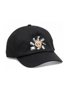 Cappello da baseball per bambini Moschino Kids nero con logo HVX01NLOA00 60100 MOSCHINO KIDS 