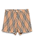 Shorts per bambina Burberry Kids Remy beige con motivo Vintage Check 8100074 B9368 BURBERRY KIDS 