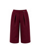 Pantaloni per bambina Monnalisa Kids rossi con trama in twill 17H401 8300 0069 MONNALISA KIDS 