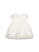 Abito per neonata Fendi Kids bianco con dettagli ricamati BFB633 AG20 F0TU9 FENDI KIDS 