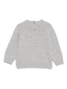 Maglione per neonato Il Gufo grigio con ricamo cagnolino A25GMA0008EM220 0739 IL GUFO 