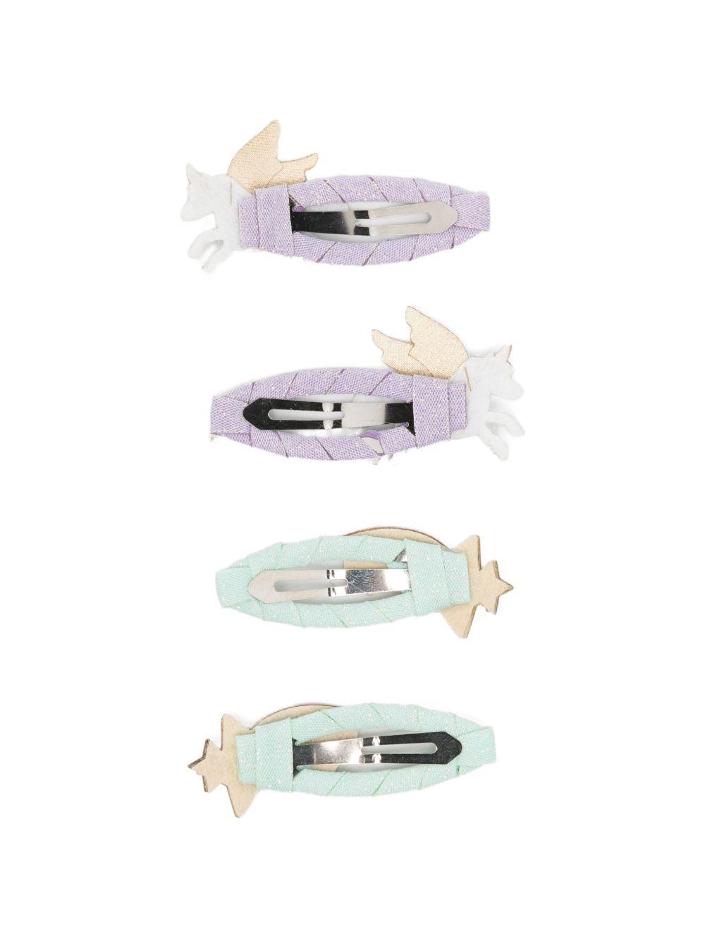 Set di quattro fermagli per bambina Mimi & Lula multicolore con fantasie diverse 182004-23 UNICORN MIMI & LULA KIDS 
