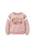 Felpa per bambina Monnalisa Kids rosa con stampa grafica 19H600RU 8006 094F MONNALISA KIDS 