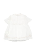 Abito per neonata Fendi Kids bianco con dettaglio a balze BFB634 AG20 F0TU9 FENDI KIDS 