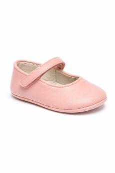 Ballerine per neonata Andrea Montelpare rosa con chiusura a strappo MT951 CIPRIA MONTELPARE TRADITION KIDS 