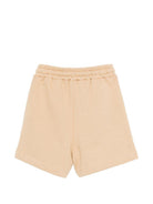 Shorts per bambino MSGM Kids beige con dettaglio logo sulla gamba S6MSJUBE221 178 MSGM KIDS 
