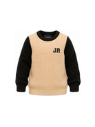 Maglione per bambino John Richmond Junior beige con finiture a coste RBA26092MA KHAKI JOHN RICHMOND KIDS 
