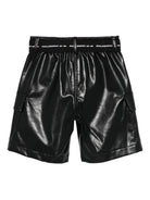 Shorts per bambina Philosophy Di Lorenzo Serafini Kids nero con cintura I1F409 6404 P050 PHILOSOPHY 