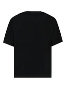 T-shirt per bambino John Richmond Junior nero con dettaglio logo RBA25008TS BLACK JOHN RICHMOND JUNIOR 