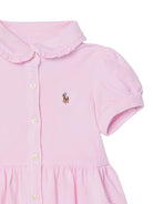 Abito per neonata Polo Ralph Lauren Kids rosa con ricamo motivo Polo Pony 310734896 001 Ralph Lauren kids 