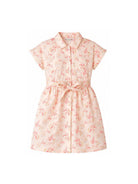 Abito per bambina Bonpoint beige con stampa floreale P06GDRW00001 603 BONPOINT KIDS 