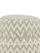 Cappello da pescatore per bambino Lanvin Enfant beige con motivo a chevron N30356 N52 LANVIN KIDS 