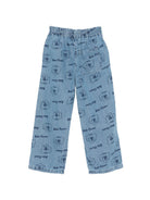 Pantaloni per bambino Bobo Choses denim con stampa Pickles The Dog all-over B126AC096 461 BOBO CHOSES KIDS 