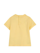T-shirt per neonato Givenchy Kids gialla con ricamo logo H31230 524 GIVENCHY KIDS 