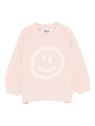 Felpa per neonata Molo rosa con ricamo smile sul davanti 6S26J203 8058 MOLO KIDS 