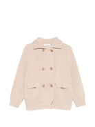 Cardigan per bambino Douuod Kids beige con colletto DY9A00 X0071 107 DOUUOD KIDS 