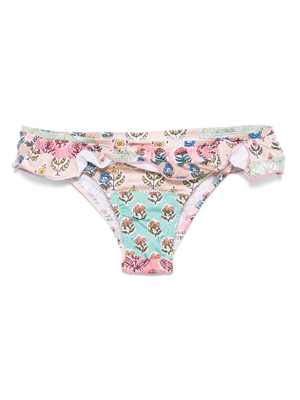 Costume da bagno per bambina MC2 Saint Barth Kids multicolore a fiori MELL001 03882H MC2 ST. BARTH KIDS 