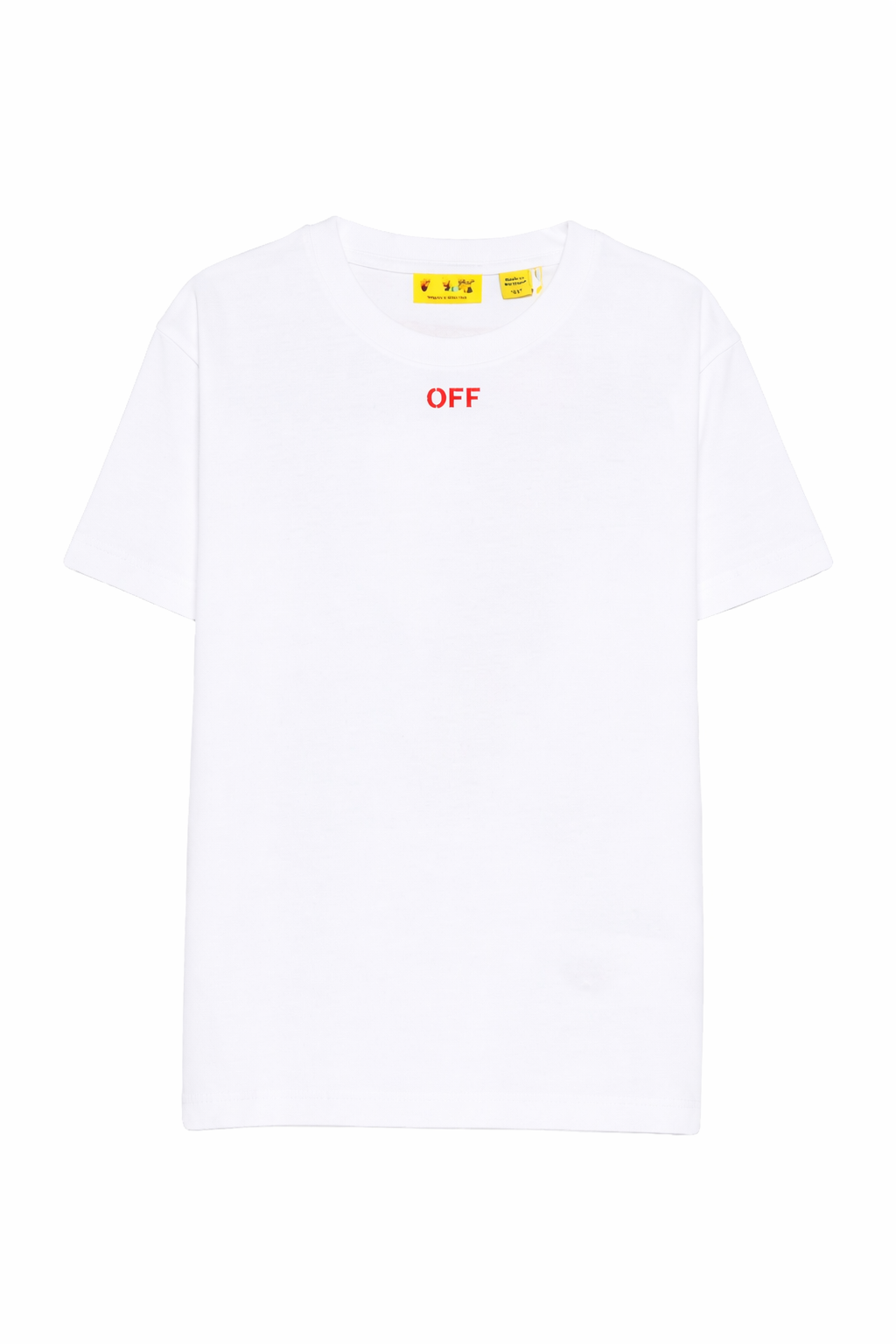 T-shirt per bambino Off-White Kids bianca con stampa grafica sul retro 44BAA002S26J006 110 OFF WHITE KIDS 