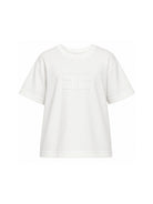 T-shirt per bambina Elisabetta Franchi La Mia Bambina bianca con logo sul davanti EFTS2560JE006 0004 ElISABETTA FRANCHI 