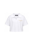 T-shirt per bambina Balmain Kids bianca con design crop BY8B31 Z3658 100BC BALMAIN KIDS 