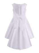 Abito per bambina Monnalisa bianco con applicazione a fiori 71G912 7304 0158 MONNALISA KIDS 